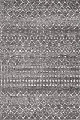 Moroccan Trellis Rug – Dark Grey