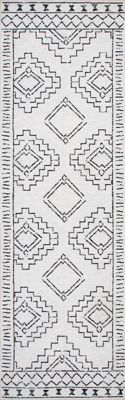 Moroccan Washable Rug – White