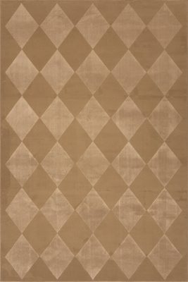 Mynra Diamond Plush Textured Washable Rug – Sand