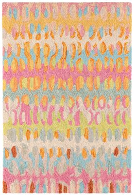 Paint Chip Hand Micro Hooked Wool Rug – Confetti