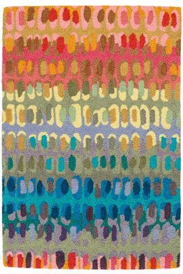 Paint Chip Hand Micro Hooked Wool Rug – Multi