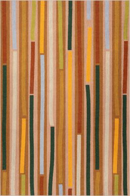 Painted Path Striped Washable Rug by Society6 – Multicolor