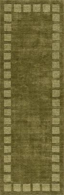 Petra High-Low Wool-Blend Rug – Verdant Green