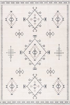 Poppy Persian Washable Rug – Cream