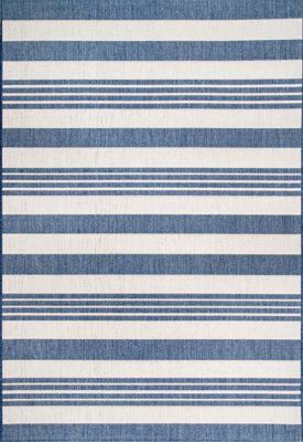 Regency Stripes Indoor/Outdoor Rug – Blue