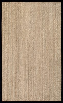 Seagrass with Border Rug – Black