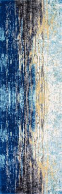 Serene Waterfall Rug – Blue