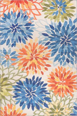 Shay Garden Washable Indoor/Outdoor Rug – Multicolor