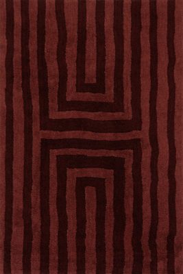 Shevina Handmade Washable Wool Rug – Burgundy