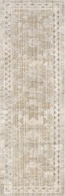 Shia Bordered Washable Indoor/Outdoor Rug – Beige
