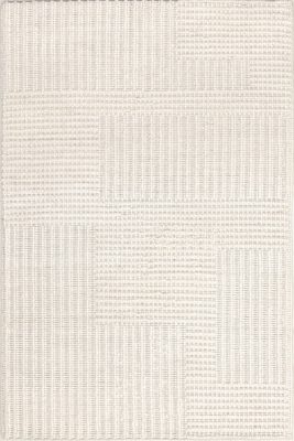 Skye Modern High-Low Rug – Ivory