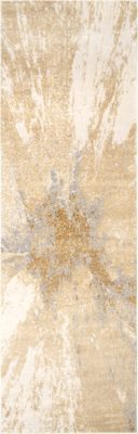 Splatter Abstract Rug – Gold