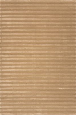 Syra Striped Plush Textured Washable Rug – Sand