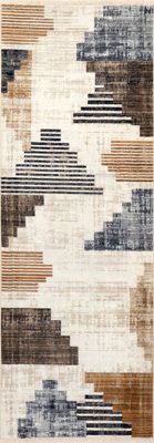 Tani Vintage Blocks Rug – Navy