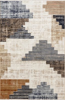 Tani Vintage Blocks Rug – Navy