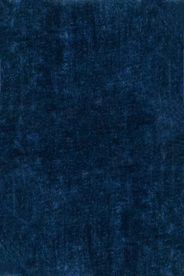 Washable Solid Shag Rug – Navy