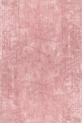 Washable Solid Shag Rug – Pink