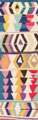 Wool Geometric Rug – Multicolor