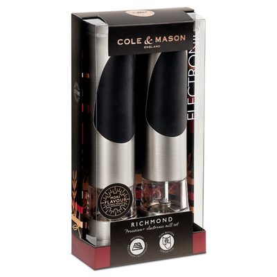Cole & Mason Richmond Electric Salt and Pepper Mill Set