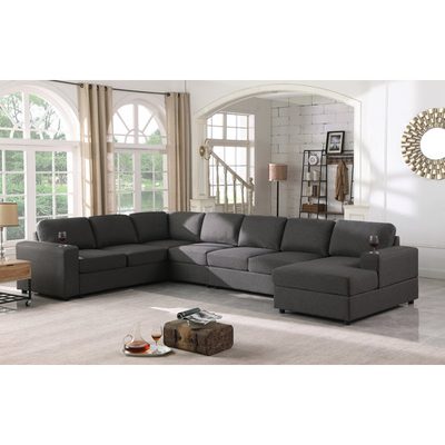 Redwater Upholstered U-Shaped Sectional, Right Hand Facing