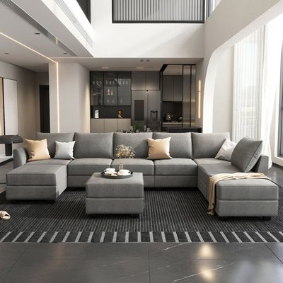 Tremee U-Shaped Modular Sectional Sofa with Chaise