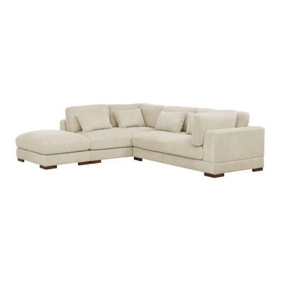 Beeston 107" Wide Sofa and Chaise with Ottoman