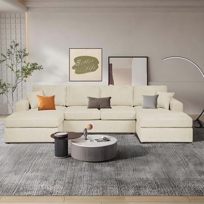 Loette Corduroy U-Shaped Sectional