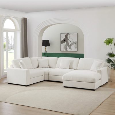 Eugenija Extra Large Modular Corner Sectional with Ottoman