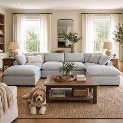 Wilroy 6-Piece Reversible U-Shaped Sectional