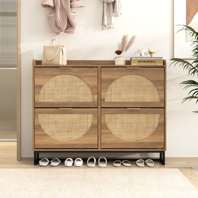 24-Pair Shoe Storage Cabinet