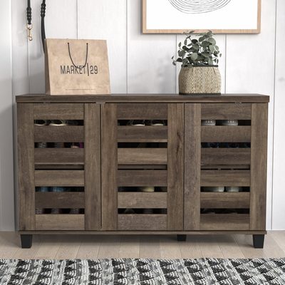 Millan 16-Pair Shoe Storage Cabinet