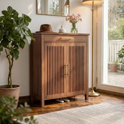 Ishpreet 5-Tier Shoe Storage Cabinet with Doors and Drawer