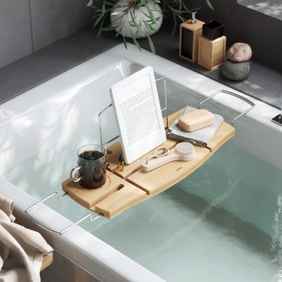 Aquala Extendable Bathtub Caddy Tray