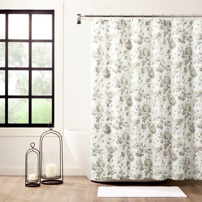 Erie Floral Single Shower Curtain