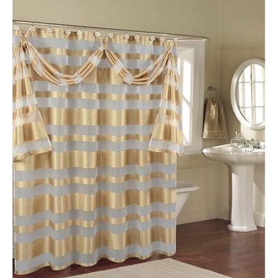 Enciso Striped Shower Curtain