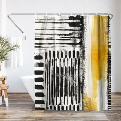 Abstract Shower Curtain No Borders by PI Creative Art