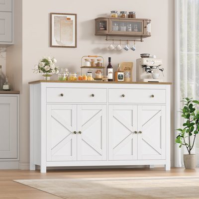 Zosia 55.1" Modern Sideboard Buffet with Adjustable Shelves