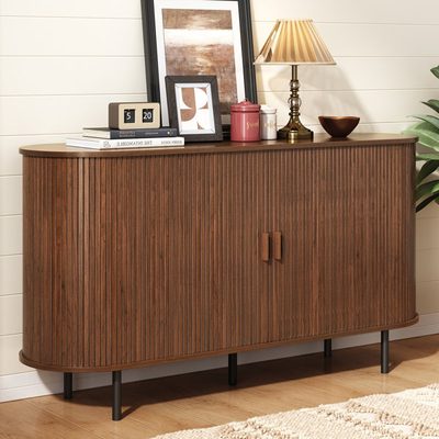 Piotrowski 55.1" Solid and Manufactured Wood Sideboard