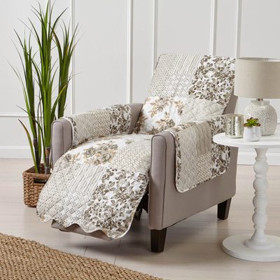 Patchwork Reversible Recliner Pet Furniture Protector Slipcover