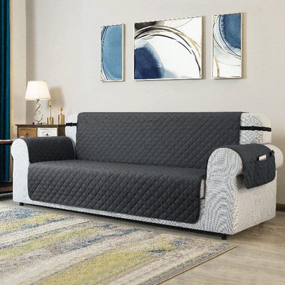 Reversible Non-Slip Couch Cover for 3-Cushion Couch