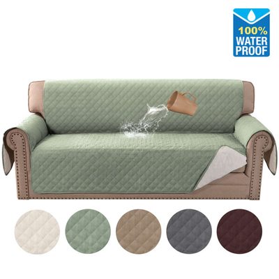 100% Waterproof Microfiber Sofa Slipcover with Elastic Straps