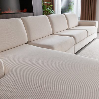 Stretch Sectional Couch Cover with Anti-Slip Pet Protection
