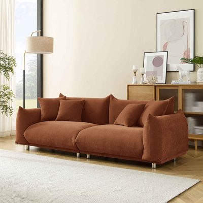 Arnya Upholstered Sofa with Round Arms