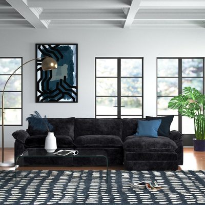 Avrilynn 120" Upholstered Cloud Sofa with Ottoman