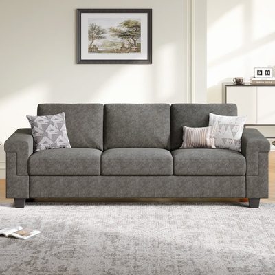Dereon Square Arm Polyester Sofa