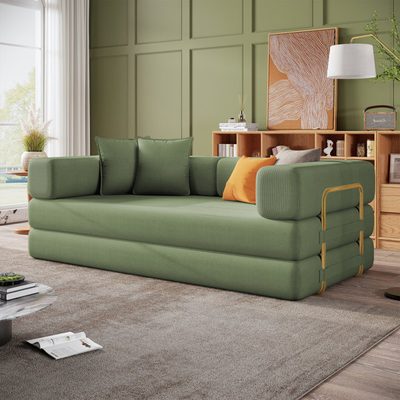 Lozena 78" King-Size Convertible Sleeper Sofa Bed, No Assembly
