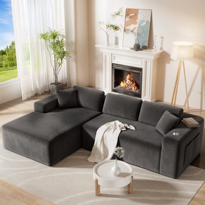 Boneless 108" Cloud Modular Sectional Sofa with Chaise