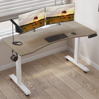 Daiah Ergonomic Curved Height Adjustable Standing Desk