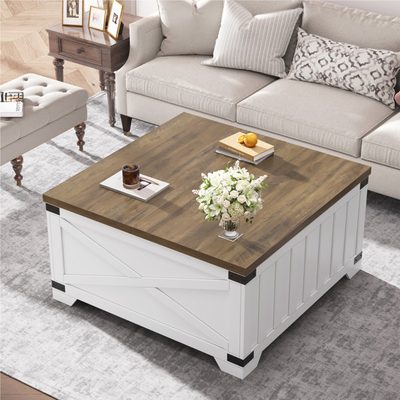 Locascio Farmhouse Square Storage Trunk with Hinged Lift Top