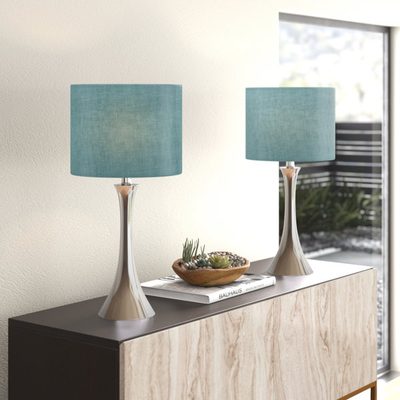 Adonis 24.25" Metal Table Lamp Set